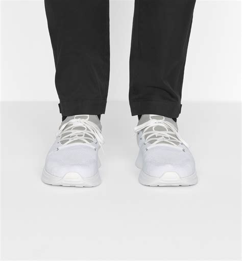 dior b95|B25 Sneaker Gray Neoprene and White Technical Mesh .